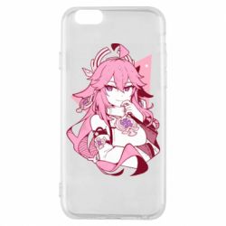 Чехол для iPhone 6/6S Yae Miko portrait - PrintSalon