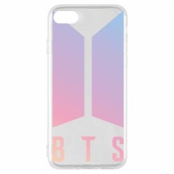 Чехол для iPhone 7 BTS gradient logo - PrintSalon