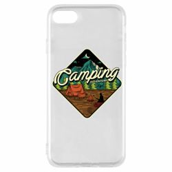 Чехол для iPhone 7 Camping and forest - PrintSalon