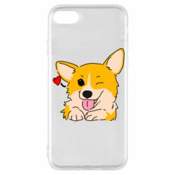 Чехол для iPhone 7 Cute Corgi Puppy - PrintSalon