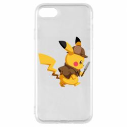 Чехол для iPhone 7 Cute Detective Pikachu - PrintSalon