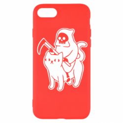 Чохол для iPhone 7 Death and cat - PrintSalon