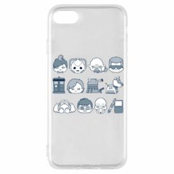Чехол для iPhone 7 Doctor who icons - PrintSalon