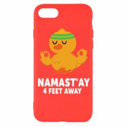 Чехол для iPhone 7 Duck Namast'ay Away - PrintSalon