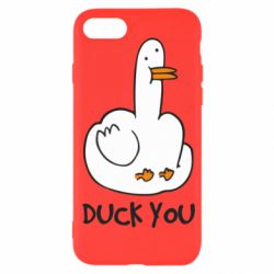 Чехол для iPhone 7 Duck you - PrintSalon