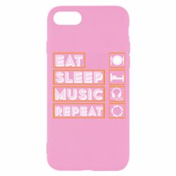 Чехол для iPhone 7 Eat sleep dj repeat. - PrintSalon