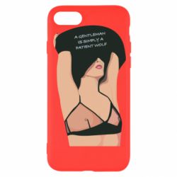 Чехол для iPhone 7 Gentleman Is Simply A Patient Wolf - PrintSalon