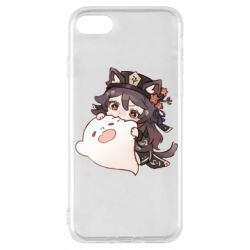 Чехол для iPhone 7 Hu Tao cat - PrintSalon