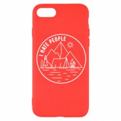 Чехол для iPhone 7 I hate people - camper - PrintSalon