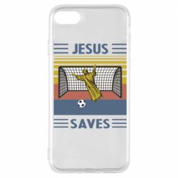 Чехол для iPhone 7 Jesus will save - PrintSalon