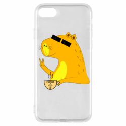 Чехол для iPhone 7 Капибара Программист - PrintSalon