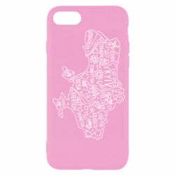 Чехол для iPhone 7 Map Ukraine - PrintSalon