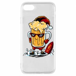 Чехол для iPhone 7 New Year's beer - PrintSalon