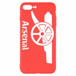Чехол для iPhone 7 Plus Arsenal simple logo - PrintSalon
