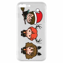 Чохол для iPhone 7 Plus Гаррі Поттер та друзі новорічні - PrintSalon