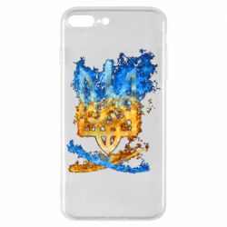 Чехол для iPhone 7 Plus Горящий гербу Украины - PrintSalon