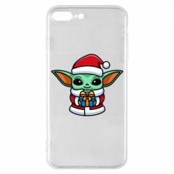 Чехол для iPhone 7 Plus Grogu Santa Claus - PrintSalon