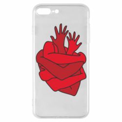 Чехол для iPhone 7 Plus Heart out of hands - PrintSalon