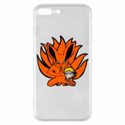 Чехол для iPhone 7 Plus Kurama And Naruto - PrintSalon