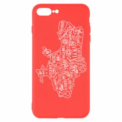 Чехол для iPhone 7 Plus Map Ukraine - PrintSalon