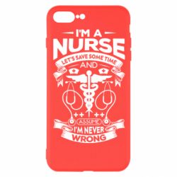 Чехол для iPhone 7 Plus Nurse I'm Never Wrong - PrintSalon
