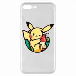 Чехол для iPhone 7 Plus Pikachu with ketchup - PrintSalon