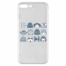 Чехол для iPhone 7 Plus Star wars icons - PrintSalon