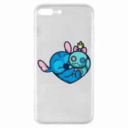 Чехол для iPhone 7 Plus Стич с куклой - PrintSalon