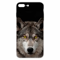 Чохол для iPhone 7 Plus Wolf with yellow eyes - PrintSalon