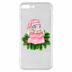 Чехол для iPhone 7 Plus Заяц Новогодний - PrintSalon