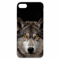 Чохол для iPhone 7 Wolf with yellow eyes - PrintSalon