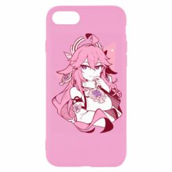 Чехол для iPhone 7 Yae Miko portrait - PrintSalon