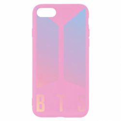 Чехол для iPhone 8 BTS gradient logo - PrintSalon