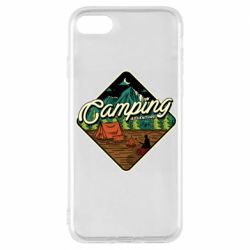 Чехол для iPhone 8 Camping and forest - PrintSalon