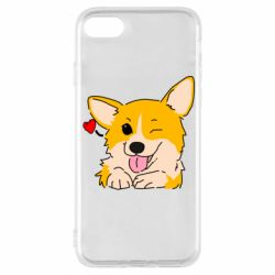 Чехол для iPhone 8 Cute Corgi Puppy - PrintSalon