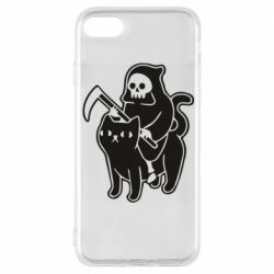 Чохол для iPhone 8 Death and cat - PrintSalon