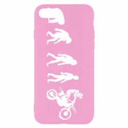 Чехол для iPhone 8 Эволюция мотоциклиста - PrintSalon