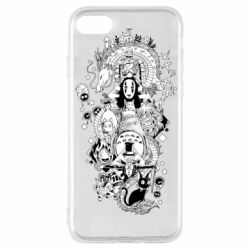 Чехол для iPhone 8 Герои Хаяо Миядзаки - PrintSalon