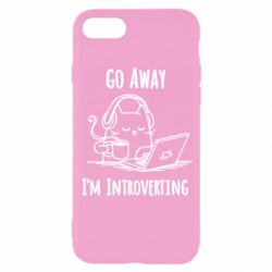 Чехол для iPhone 8 Go away i'm introverting - PrintSalon