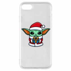 Чехол для iPhone 8 Grogu Santa Claus - PrintSalon