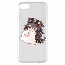 Чехол для iPhone 8 Hu Tao cat - PrintSalon