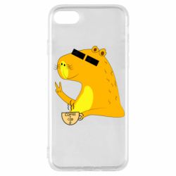 Чехол для iPhone 8 Капибара Программист - PrintSalon