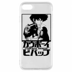 Чехол для iPhone 8 Ковбой Бибоп с ружьем - PrintSalon