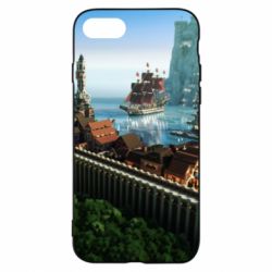 Чехол для iPhone 8 Minecraft beautiful town - PrintSalon