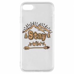 Чехол для iPhone 8 Mountains - Stay Wild - PrintSalon