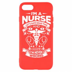 Чехол для iPhone 8 Nurse I'm Never Wrong - PrintSalon