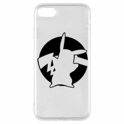 Чехол для iPhone 8 Pikachu silhouette - PrintSalon