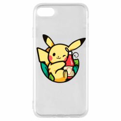 Чехол для iPhone 8 Pikachu with ketchup - PrintSalon