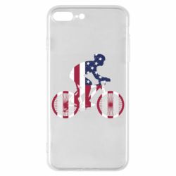 Чехол для iPhone 8 Plus American cyclist - PrintSalon