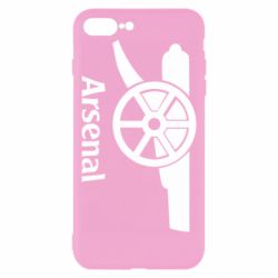 Чехол для iPhone 8 Plus Arsenal simple logo - PrintSalon